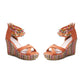Women's Bohemian Style Beaded Wedges Sandals