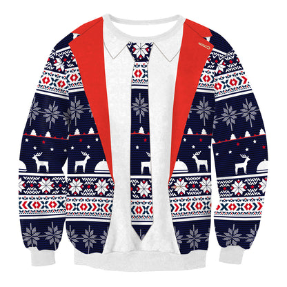 Christmas Pine Long-sleeved Couple Sweater