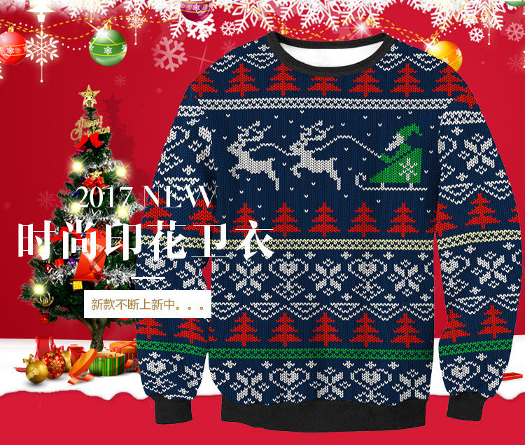 Christmas Loose Long-sleeved Couple Sweater