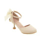 Women's Rhinestone Pearl Mary Jane High Heels Sandals