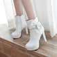 Tassel High Heels Ankle Boots Platform Zipper Women Shoes 76134578