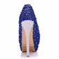 Women Round Toe Lace Stiletto Heel Platform Pumps Bridal Wedding Shoes