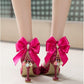 Women's Bowtie Mary Jane Mid Heels Sandals