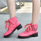 Women's Lace Up Chains Short Boots