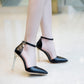 Women Pointed Toe Buckle High Heel Stiletto Sandals