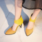Women Pointed Toe Zip High Heel Stiletto Sandals