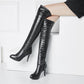 Women Pointed Toe High Heel Over the Knee Stiletto Boots