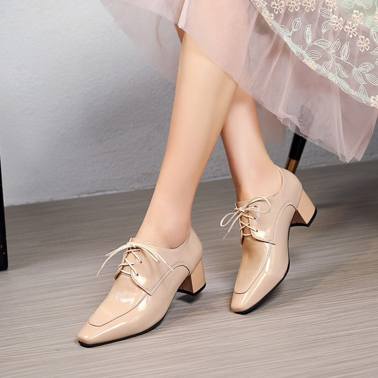 Women Patent Leather High Heel Shoes
