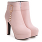 Buckle Ankle Boots Women High Heels Shoes Fall|Winter