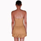 Shoulder Lace-up Packet Buttock Cotton Formal Tank Dress Women's Dresses
