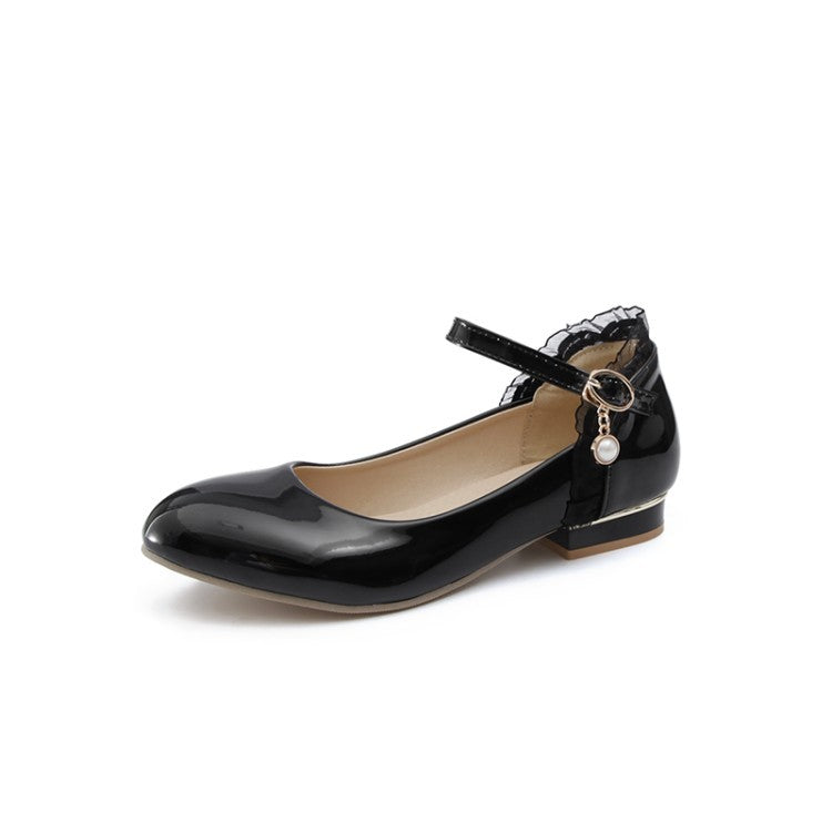 Women's Ankle Strap Low Heels Shoes – Shoeu