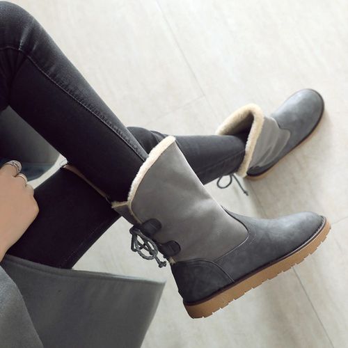 PU Leather Women's Snow Boots