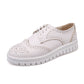 Girls Lace Up Breathable Oxfords Flat Shoes