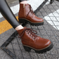 Round Toe Lace Up Ankle Boots Women Shoes Fall|Winter