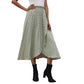Women Polka-dot Elastic A-line Skirt