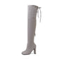 Suede Tall Boots Winter Shoes for Woman 8711