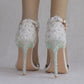 Women Rhinestone Ankle Strap Bridal Wedding Stiletto Heel Sandals