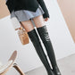 Soft Leather Over the Knee Boots Winter Stiletto Heel Shoes for Woman 5869