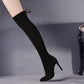 Pointed Toe Suede Over the Knee Boots Winter Shoes for Woman 3210