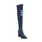 Denim Over the Knee Boots Winter Shoes for Woman 4656
