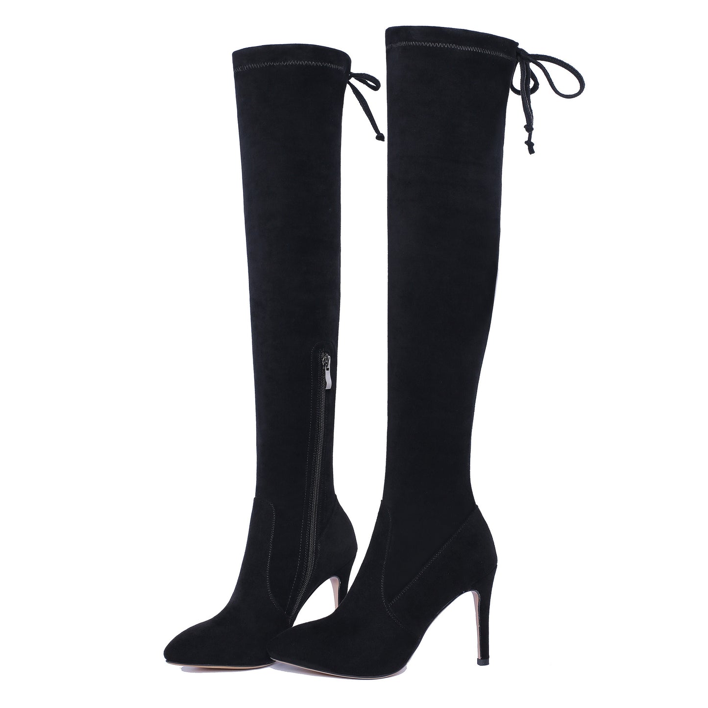 Pointed Toe Suede Over the Knee Boots Winter Shoes for Woman 3210
