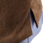 Men's Corduroy Single Breasted Tough Guy Suit Vest