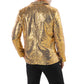 Men's Coat Gold Sequin Jacket Suits Costumes