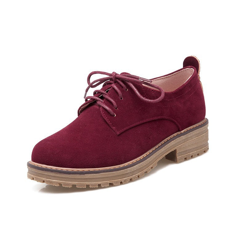 Girls's Lace Up Casual Low Heeled Shoes