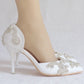 Women Rhinestone Wedding Pointed Toe Stiletto Heel Sandals