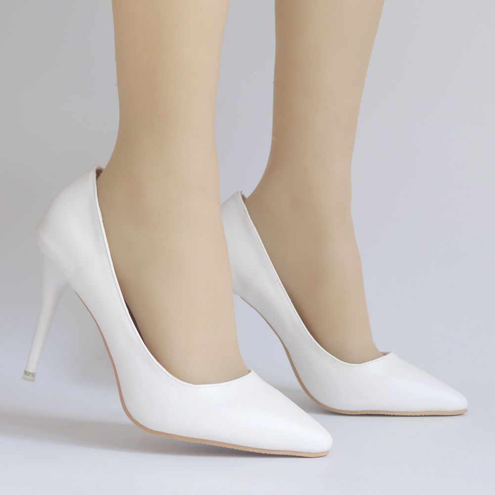 Women Pointed Toe Stiletto Heel Pumps Wedding Shoes