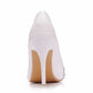 Women Rhinestone Stiletto Heel Pumps Wedding Shoes