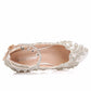 Rhinestone Tassel Shallow 5cm Wedge Heel Women Pumps Wedding Shoes