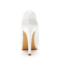 Women Almond Toe Bridal Stiletto Heel Platform Pumps Wedding Shoes