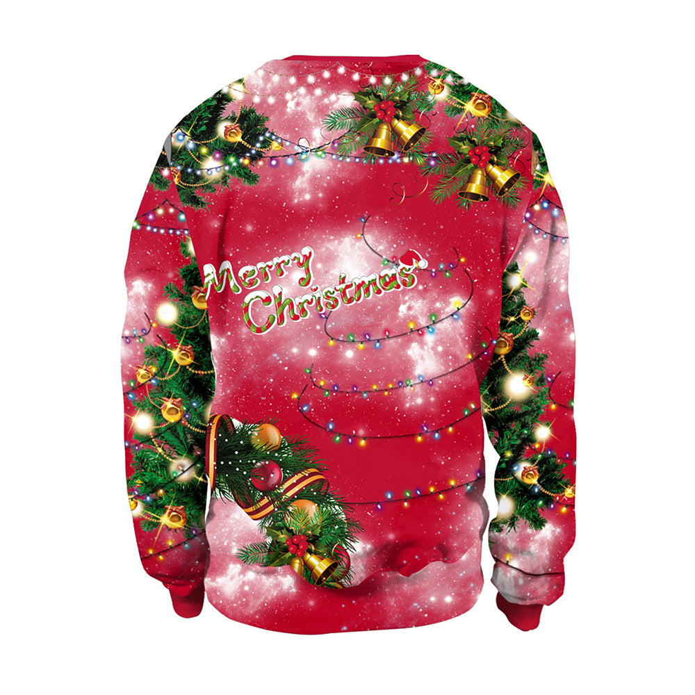 Christmas Tree Pullover Round Neck Couple Sweater