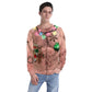 Spoof Pectoral Christmas Pullover Round Neck Couple Sweater