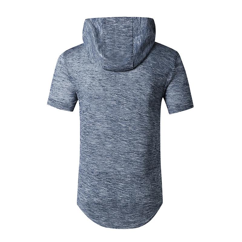 Men's Trend-Setters Hip-Hop Long Hooded Round Neck T-shirt