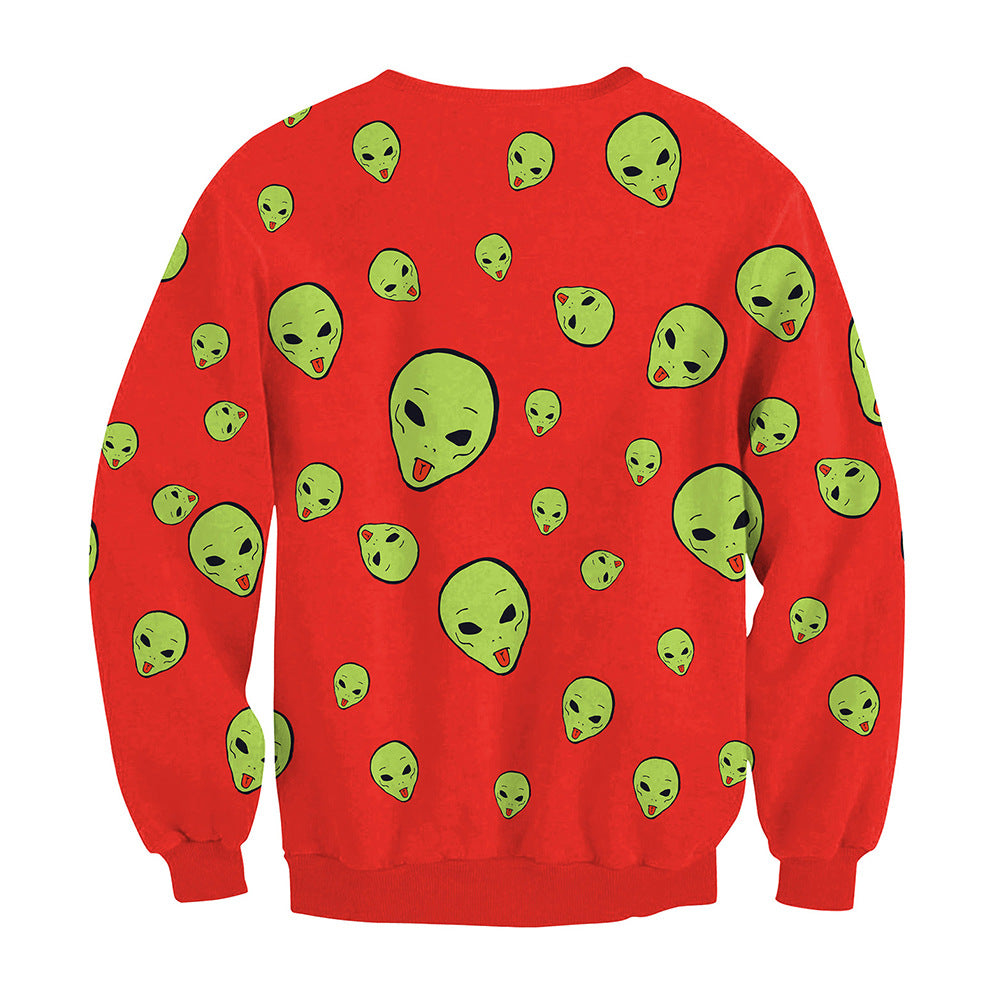 Couple Christmas Alien Crew Neck Sweater