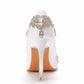 Women Rhinestone Crystal Stiletto Heel Wedding Pumps