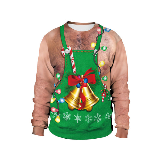 Christmas Spoof Pullover Round Neck Christmas Couple Sweater