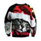 Christmas Kitten Crew Neck Couple Sweater