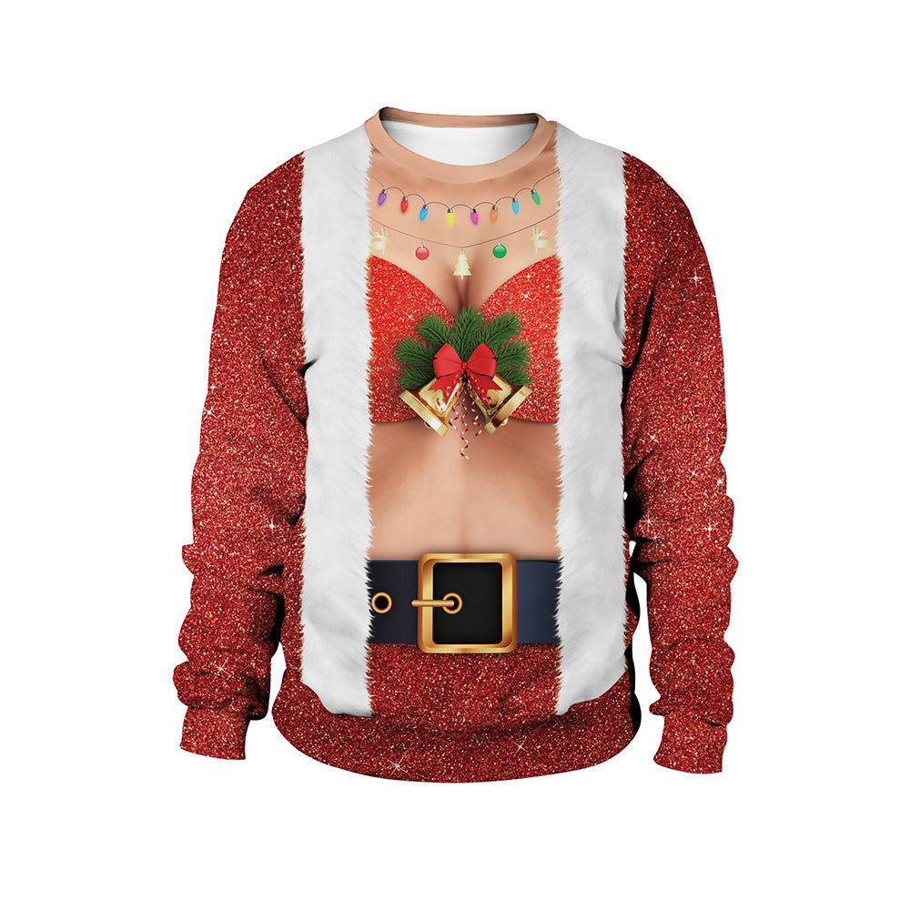 Christmas Funny Pullover Round Neck Couple Sweater