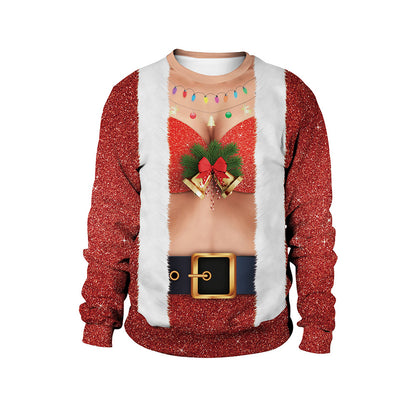 Christmas Funny Pullover Round Neck Couple Sweater