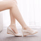 Shallow Ankle Strap 5cm Wedge Heel Women Pumps Wedding Shoes