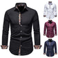 Men's Flower SuitSlim Fit CasualPrinting Long Sleeves Button Shirts