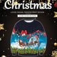 Christmas Gift Pattern Round Neck Couple Sweater