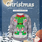 Couple Cartoon Spoof Christmas Printed Turtleneck Sweater