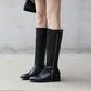 Women Zipper High Heel Tall Boots