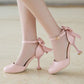 Women's Ankle Strap Bow Tie Mary Jane High Heels Sandals