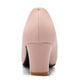 Womens High Heel Shoes Round Toe Bow and Rhinestone Dress Shoes
