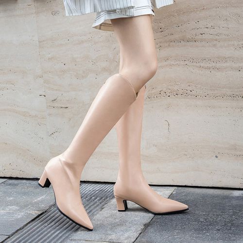 Women Pointed Toe High Heel Tall Boots
